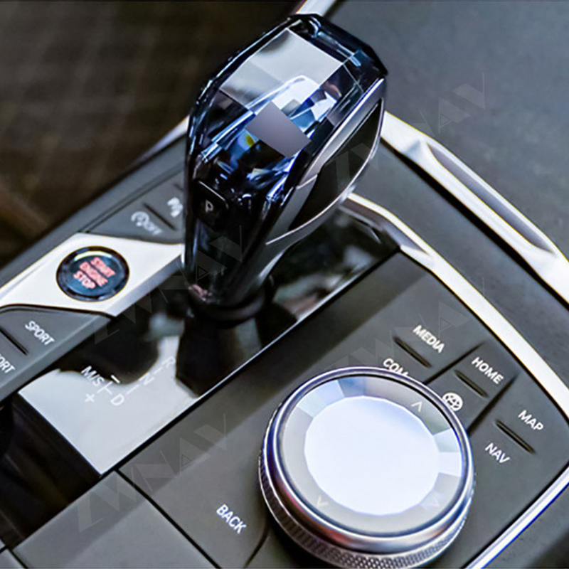 BMW 7 सीरीज लीवर स्टिक हेड लीवर शिफ्टर के लिए क्रिस्टल हैंडल कार गियर शिफ्ट नॉब