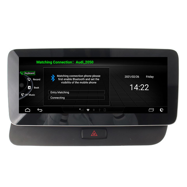 128GB Q5 AUDI Carplay Android Auto GPS मैप 10.25 इंच ऑटोमोटिव नेविगेशन सिस्टम: