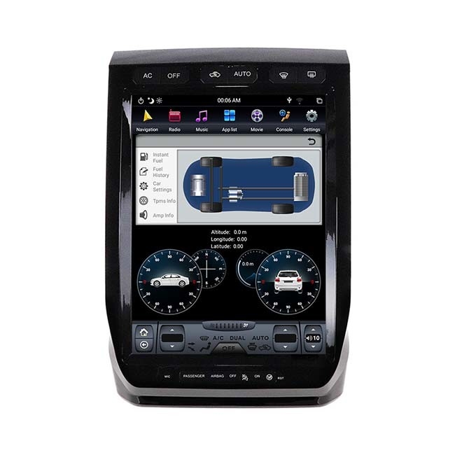 13 इंच 2015 Ford F150 हेड यूनिट PX6 ऑटो मल्टीमीडिया प्लेयर Android 9